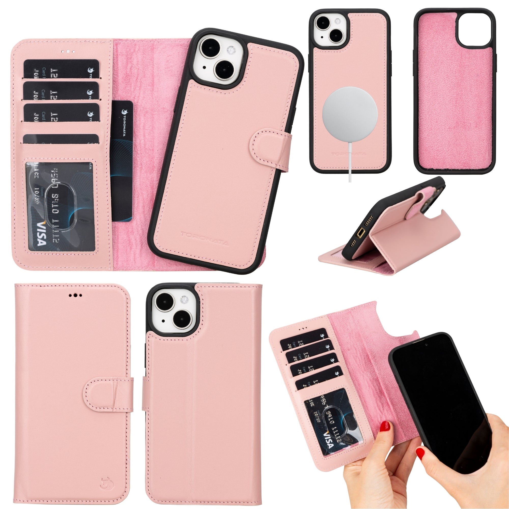 Casper Leather iPhone 14 Plus Wallet Case | MagSafe - TORONATA - 