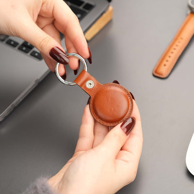 saratoga leather airtag holder - toronata - 