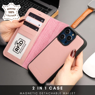 Casper Leather iPhone 14 Plus Wallet Case | MagSafe - TORONATA - 