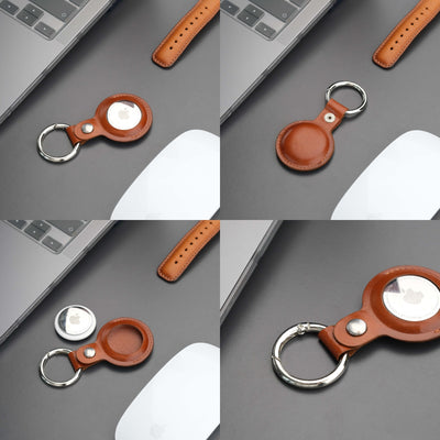 saratoga leather airtag holder - toronata - 