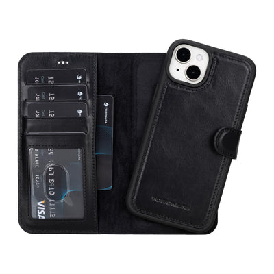 casper iphone 14 series detachable leather wallet case - toronata - 