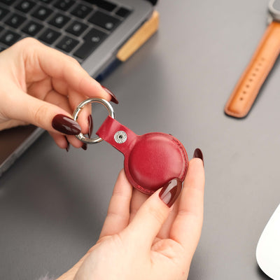 saratoga leather airtag holder - toronata - 