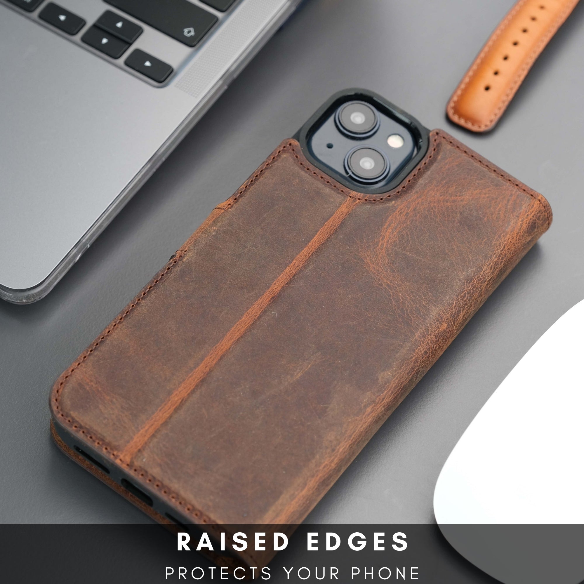 Casper Leather iPhone 14 Plus Wallet Case | MagSafe - TORONATA - 