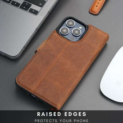 Casper iPhone 16 Pro Wallet Case Leather MagSafe - TORONATA - 