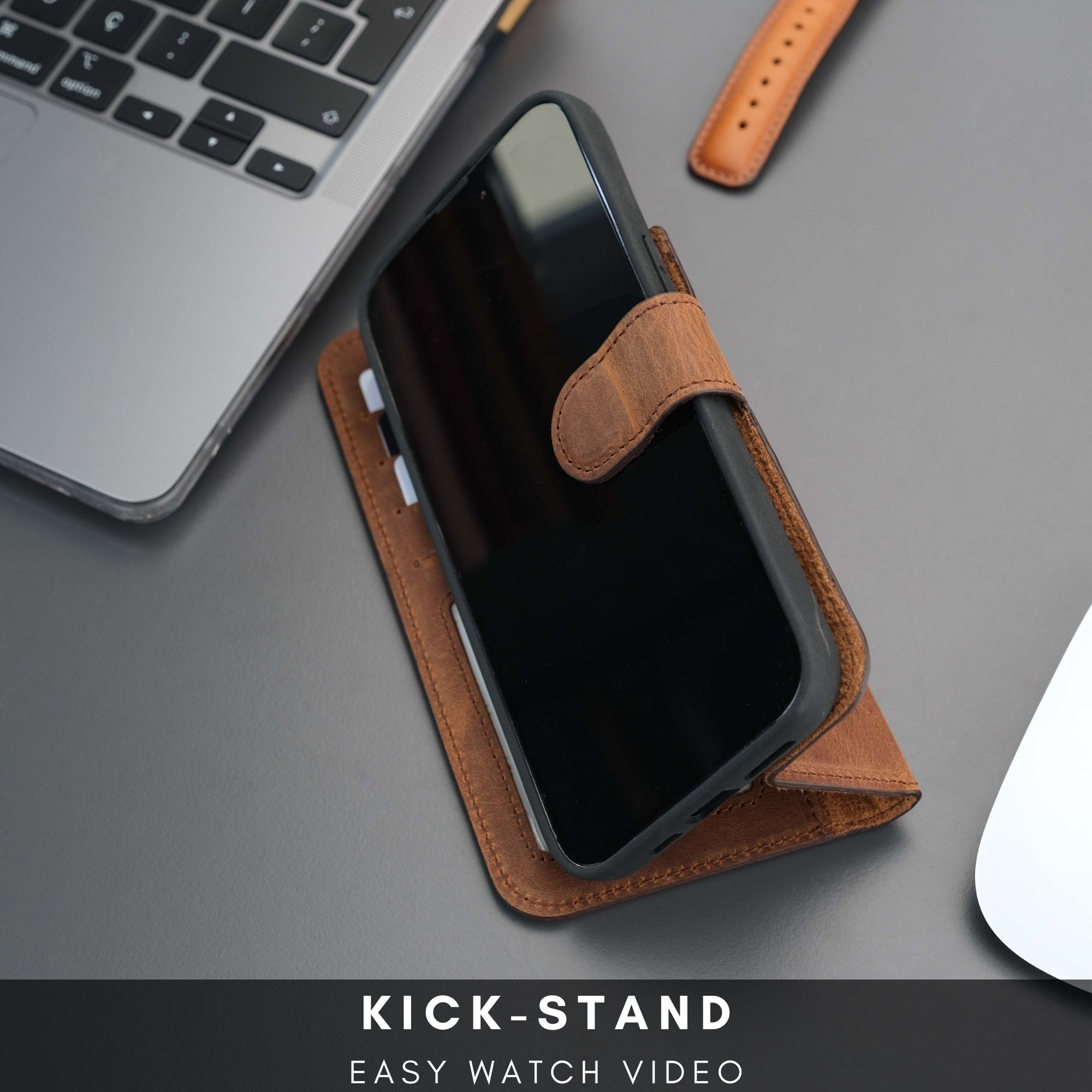 Casper Leather iPhone 14 Plus Wallet Case | MagSafe - TORONATA - 