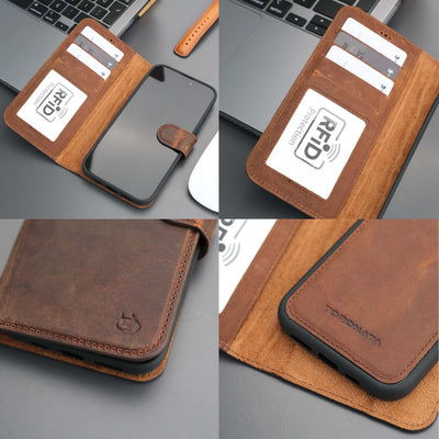 Casper Leather iPhone 15 Wallet Case | MagSafe - TORONATA - 