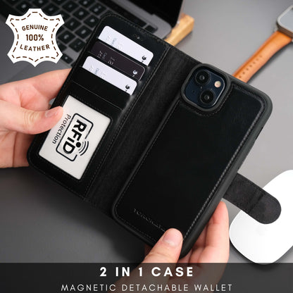 Casper Leather iPhone 14 Plus Wallet Case | MagSafe - TORONATA - 