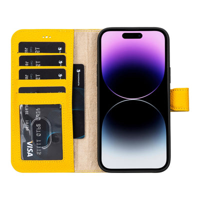 casper iphone 14 series detachable leather wallet case - toronata - 