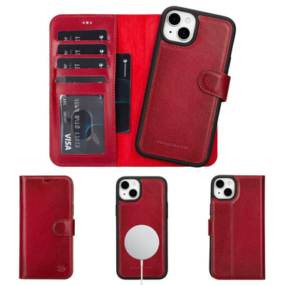 casper iphone 14 series detachable leather wallet case - toronata - 