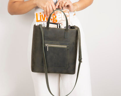 Mesa Leather Tote Bag for Women – Genuine Leather | TORONATA 