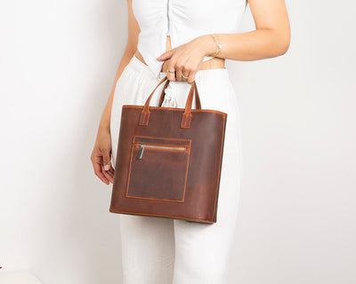 Mesa Leather Tote Bag for Women – Genuine Leather | TORONATA 