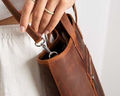 Mesa Leather Tote Bag for Women – Genuine Leather | TORONATA 