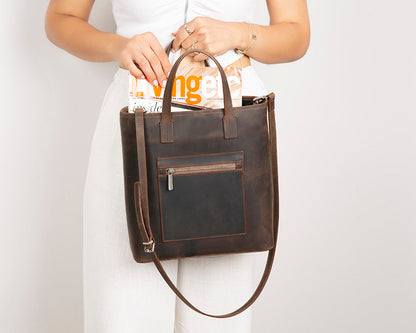 Mesa Leather Tote Bag for Women – Genuine Leather | TORONATA 