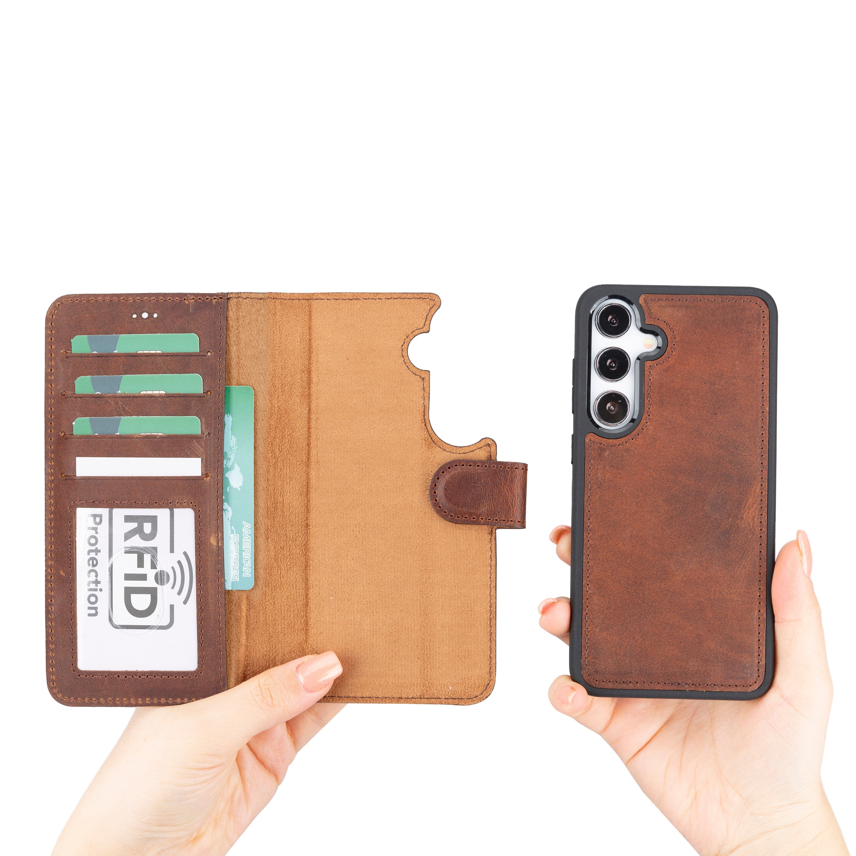Magic Samsung Galaxy S24 Plus Leather Detachable Wallet Case - TORONATA - color_