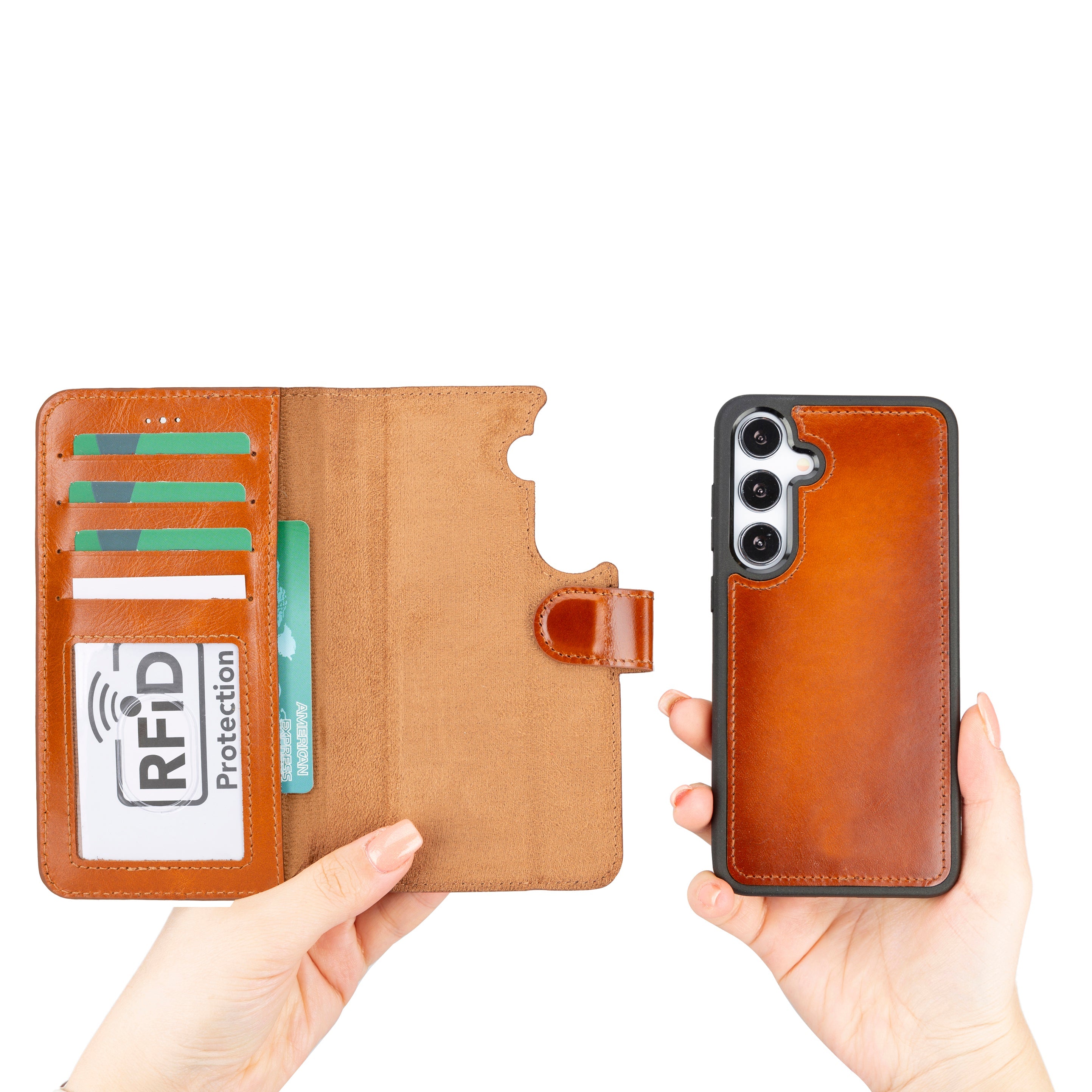 Magic Samsung Galaxy S24 Ultra Leather Detachable Wallet Case - TORONATA - color_