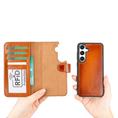 Magic Samsung Galaxy S24 Ultra Leather Detachable Wallet Case - TORONATA - color_