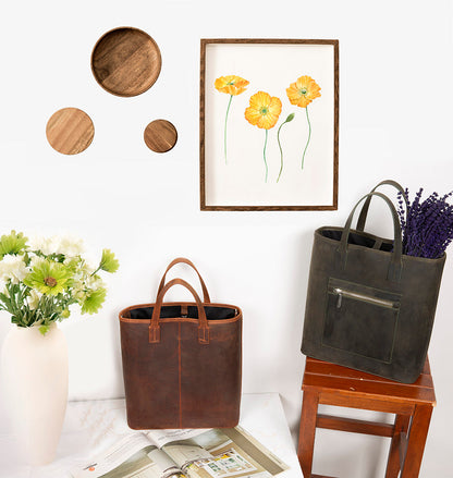 Mesa Leather Tote Bag for Women – Genuine Leather | TORONATA 