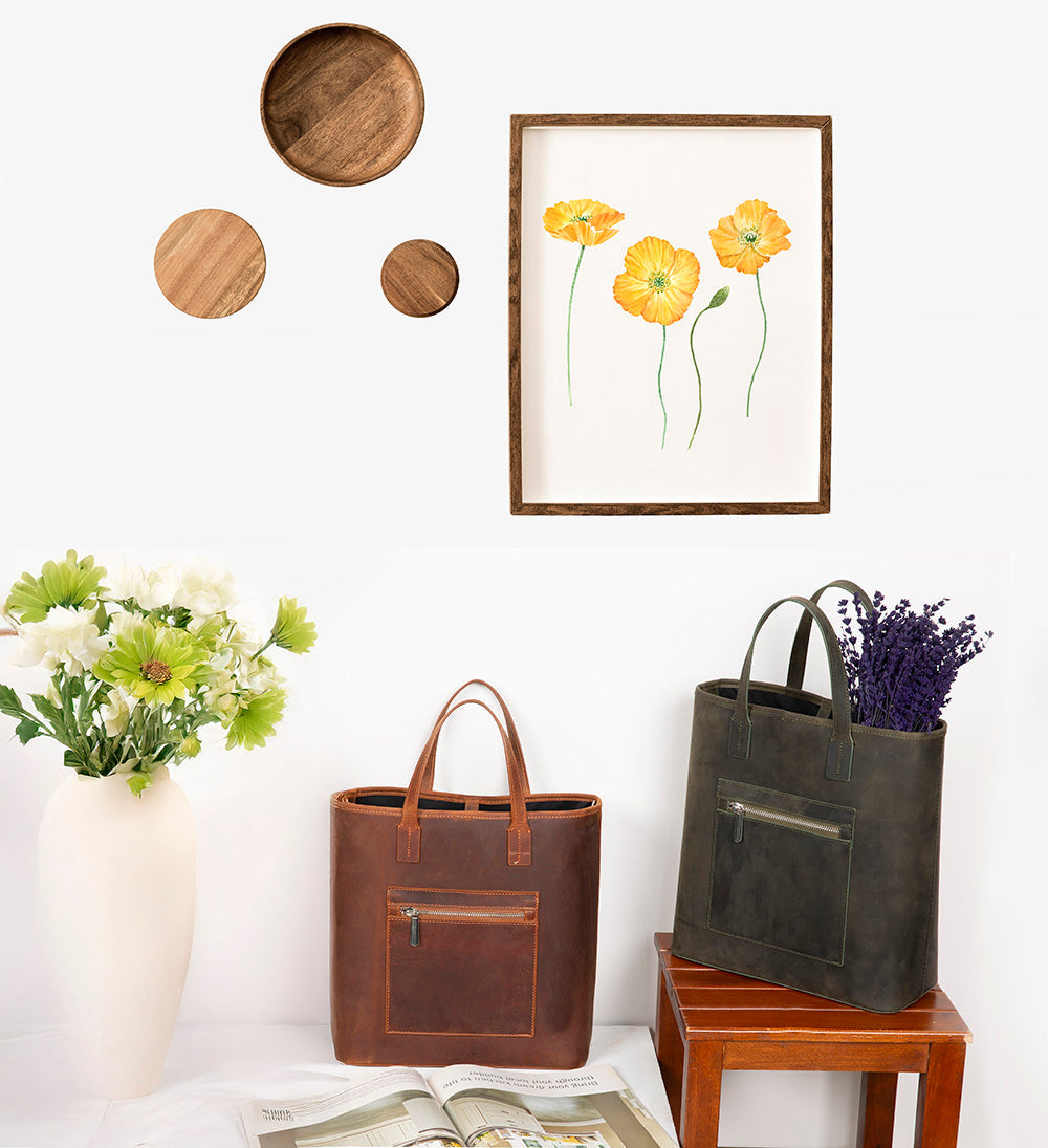 Mesa Leather Tote Bag for Women – Genuine Leather | TORONATA 