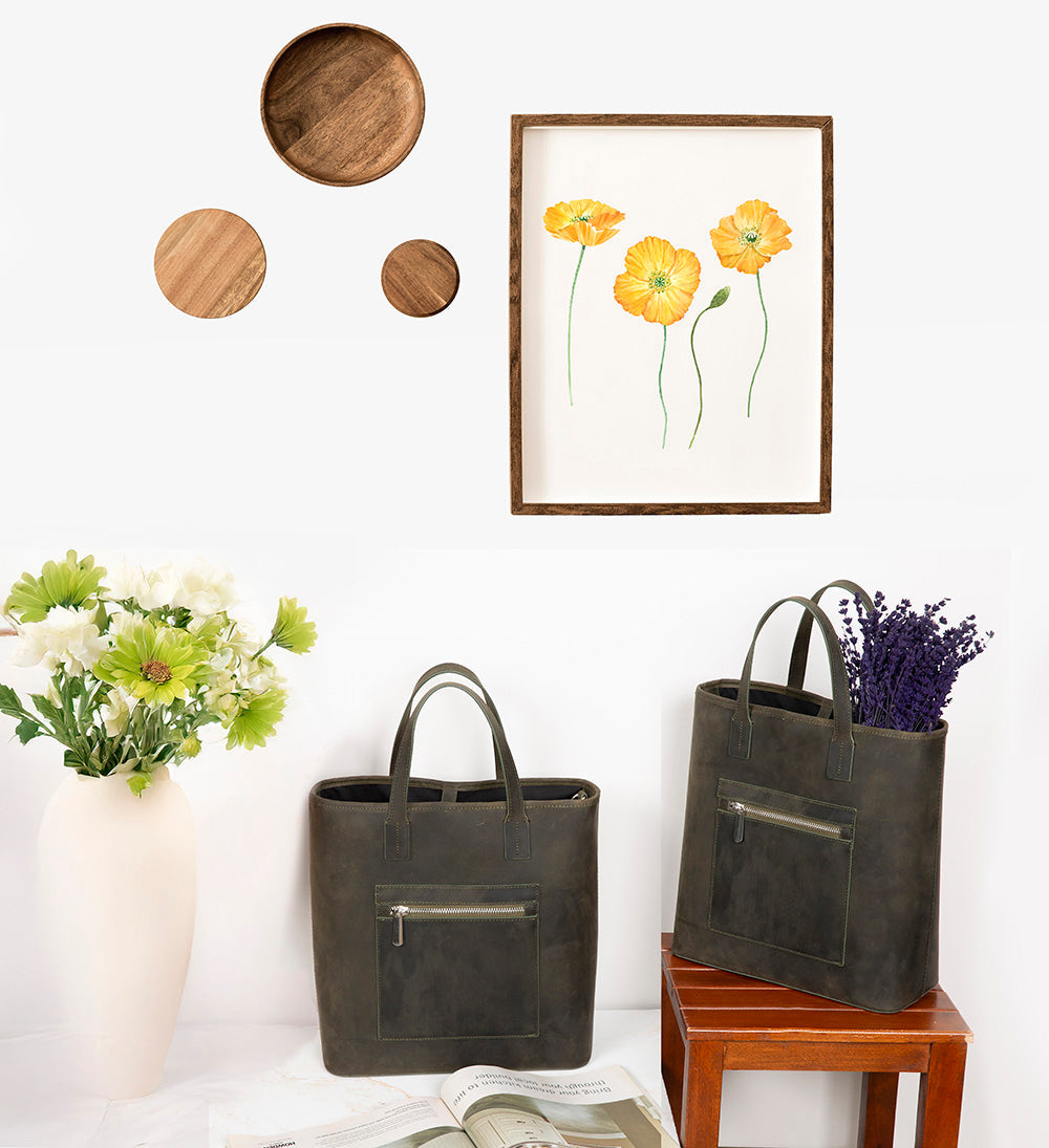 Mesa Leather Tote Bag for Women – Genuine Leather | TORONATA 