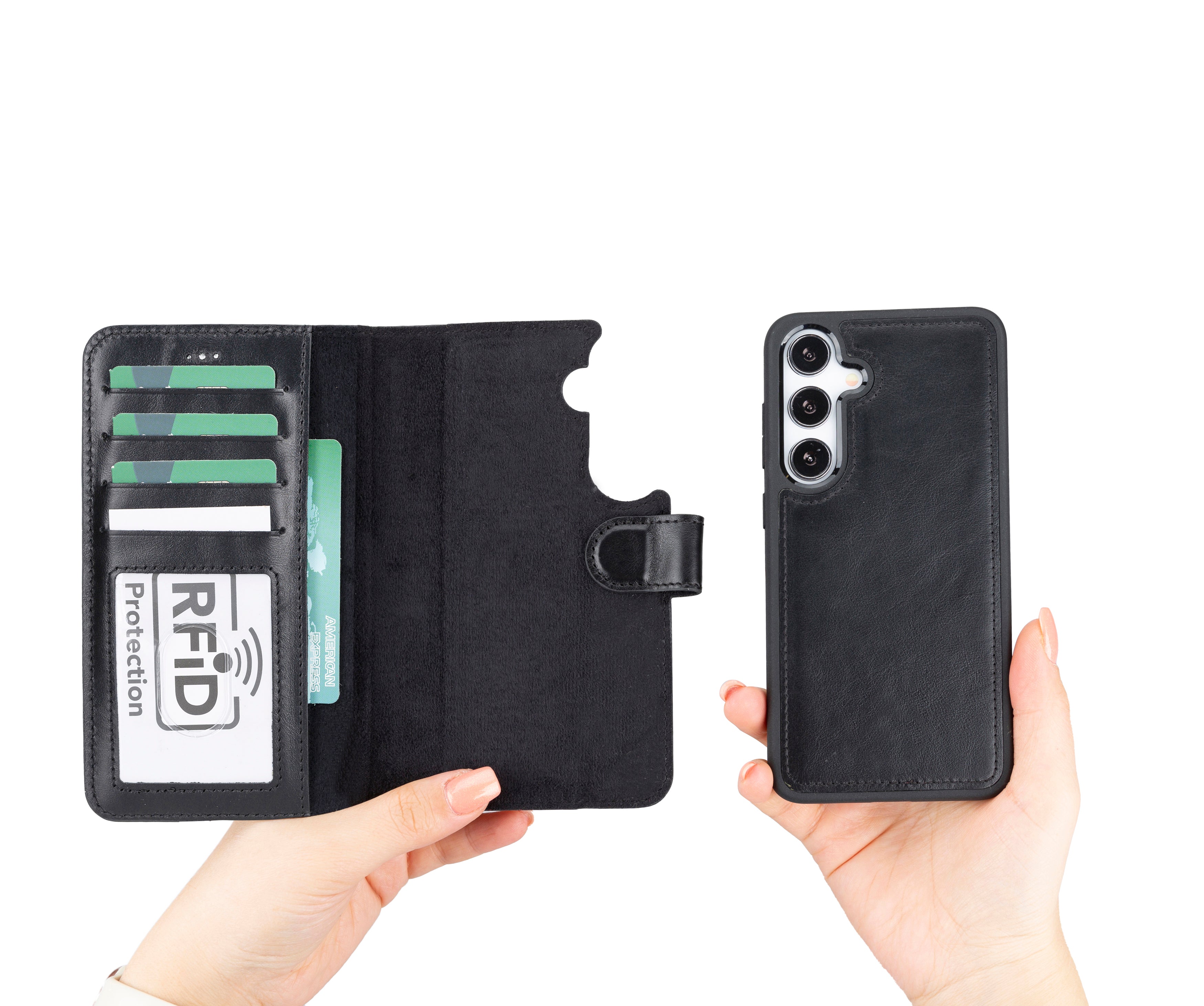 Magic Samsung Galaxy S24 Plus Leather Detachable Wallet Case - TORONATA - color_