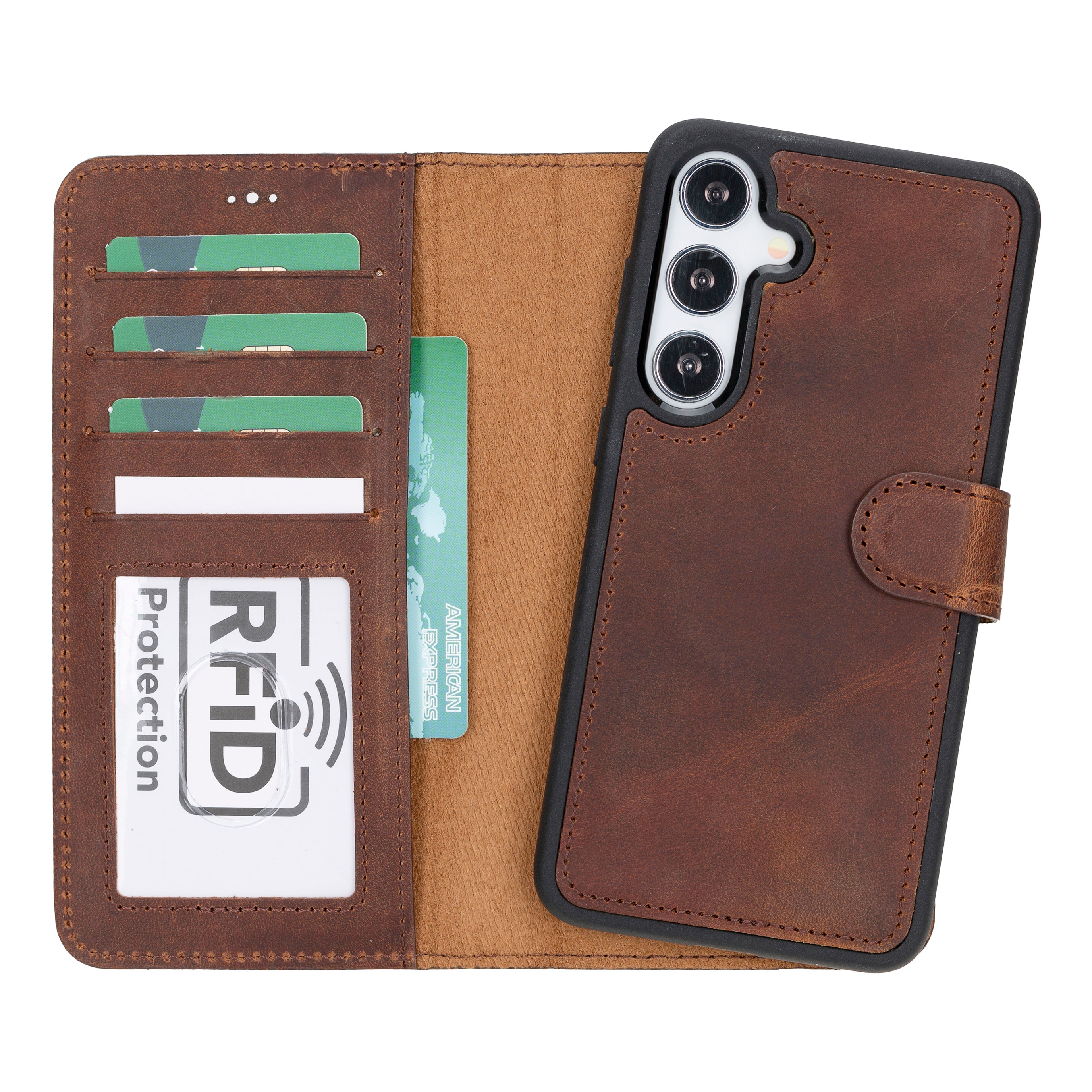 Magic Samsung Galaxy S24 Plus Leather Detachable Wallet Case - TORONATA - color_