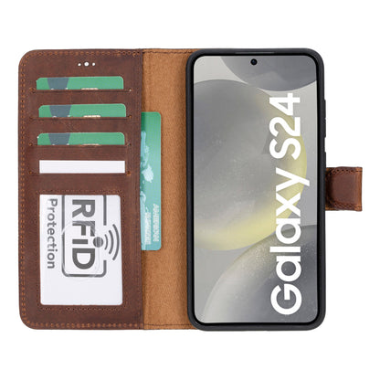 Magic Samsung Galaxy S24 Ultra Leather Detachable Wallet Case - TORONATA - color_
