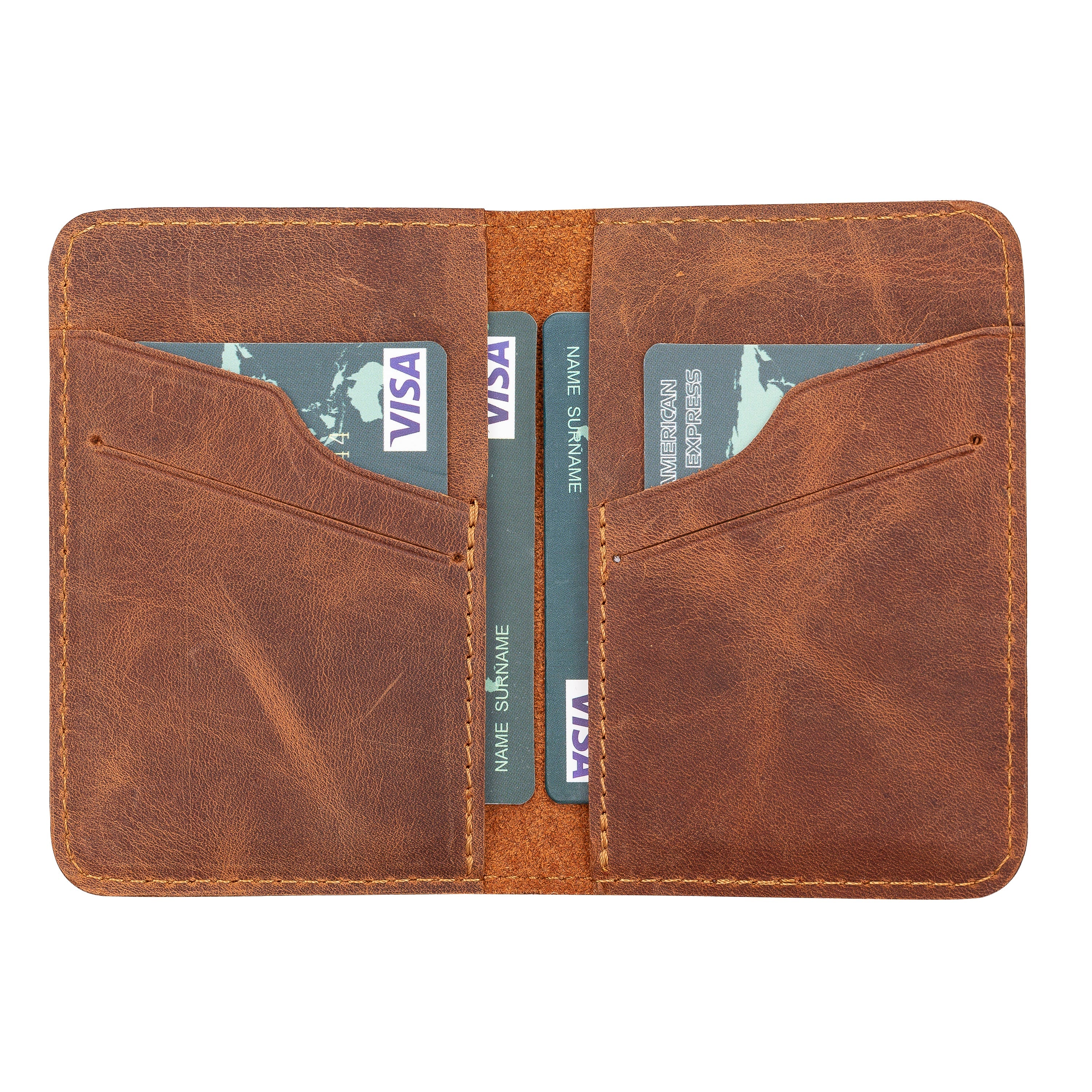 Enrico Leather Card Holder - TORONATA - color_ Moccasin