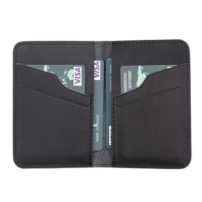 Enrico Leather Card Holder - TORONATA - color_ Dark Coal