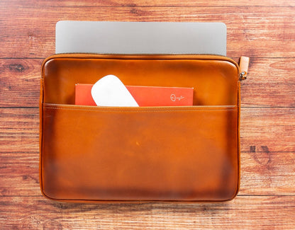 Awe Leather Laptop / Tablet Sleeve - TORONATA - color_