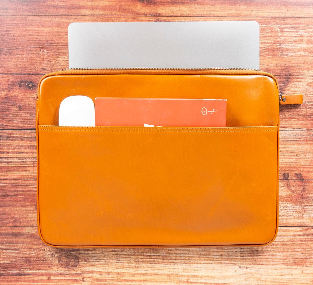 Awe Leather Laptop / Tablet Sleeve - TORONATA - color_