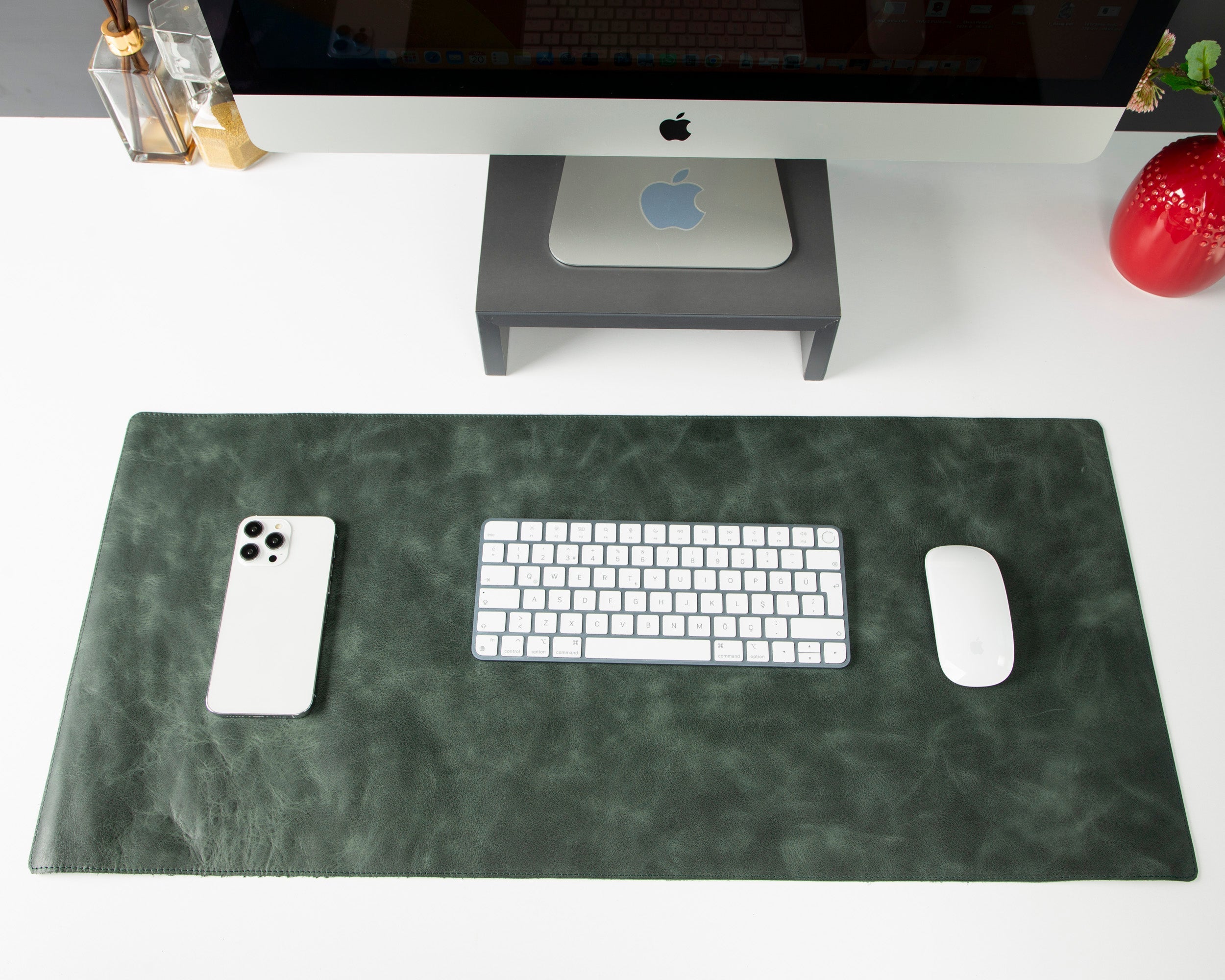 Natural Leather Desk Mat - TORONATA - color_