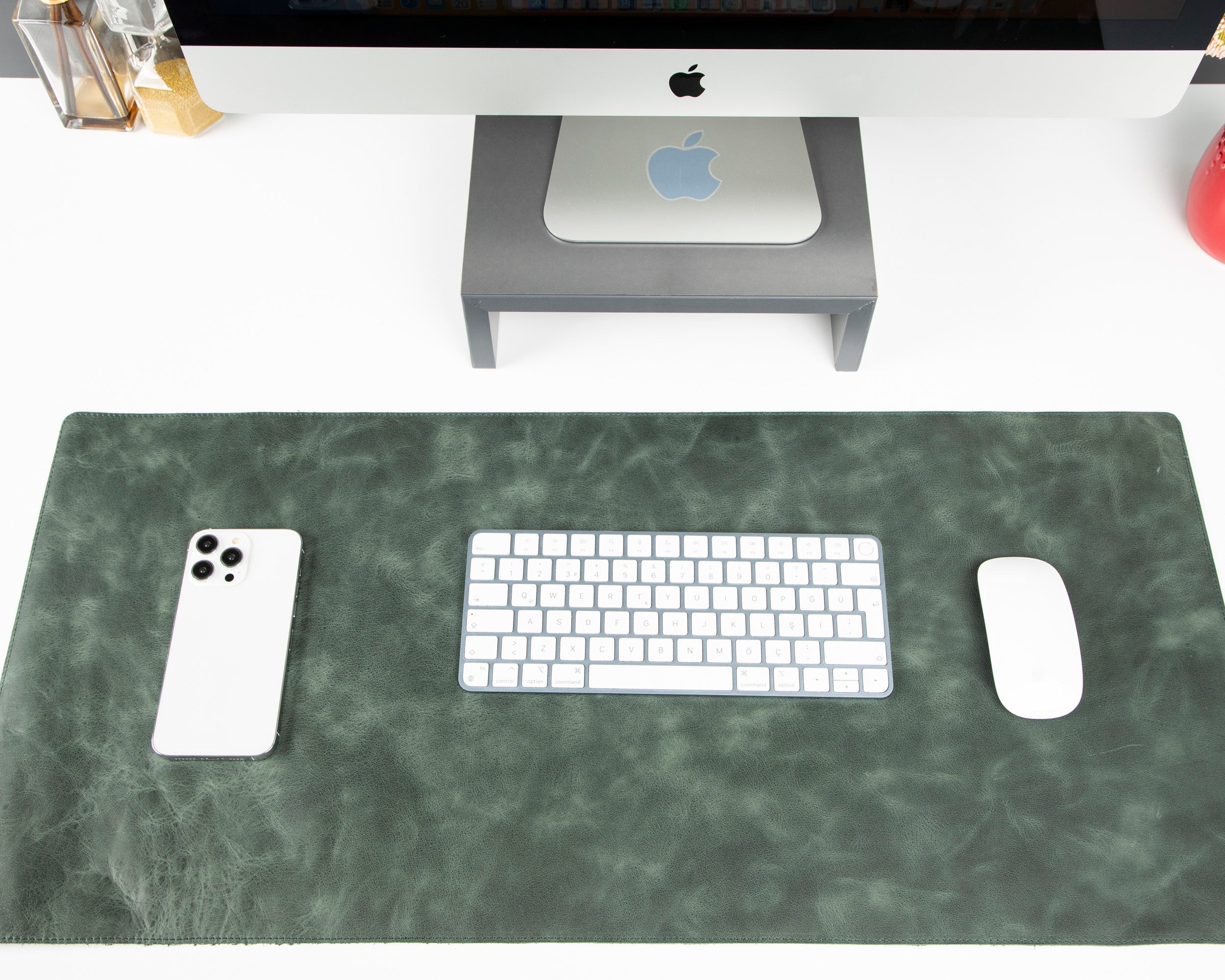 Natural Leather Desk Mat - TORONATA - color_