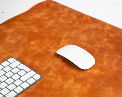 Natural Leather Desk Mat - TORONATA - color_