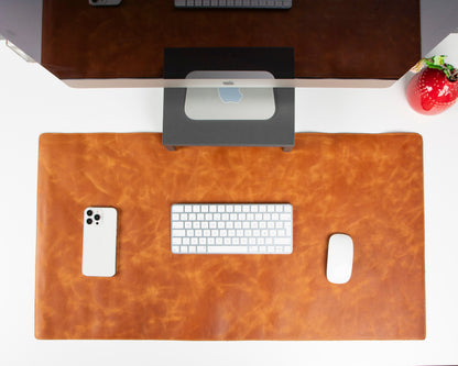 Natural Leather Desk Mat - TORONATA - color_