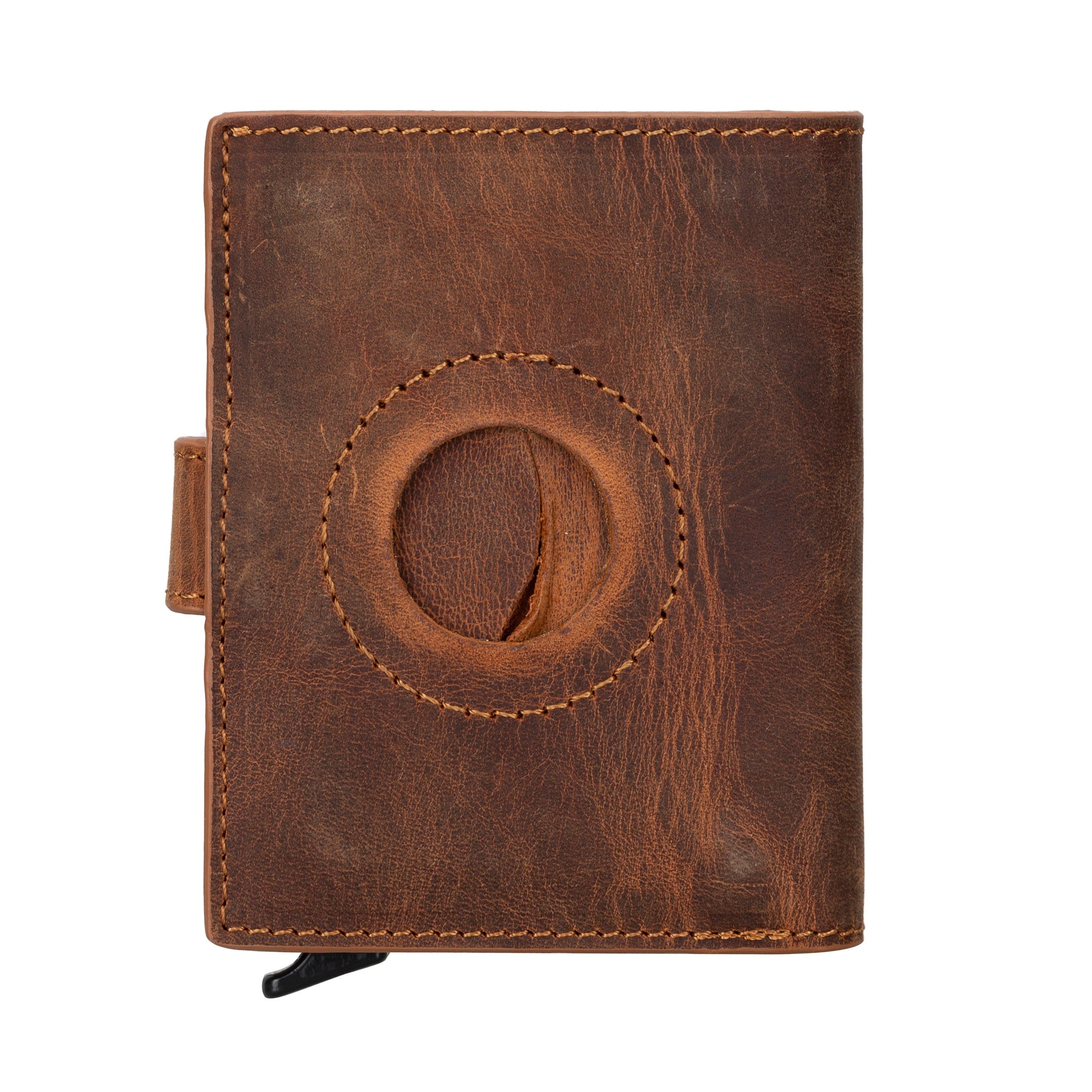 Palertag Zip Mechanical Leather Card Holder with AirTag Slot - TORONATA - color_