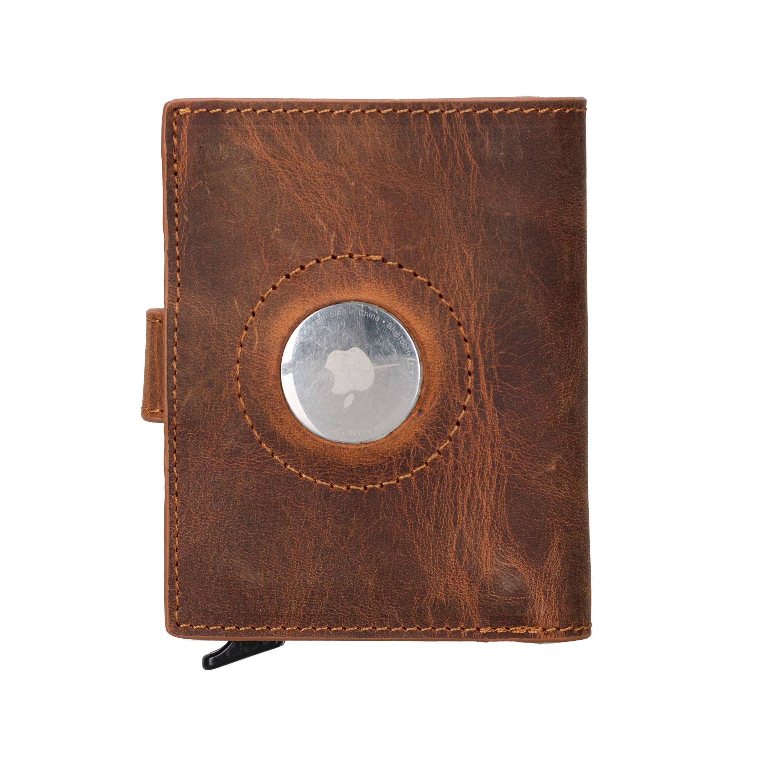 Palertag Zip Mechanical Leather Card Holder with AirTag Slot - TORONATA - color_