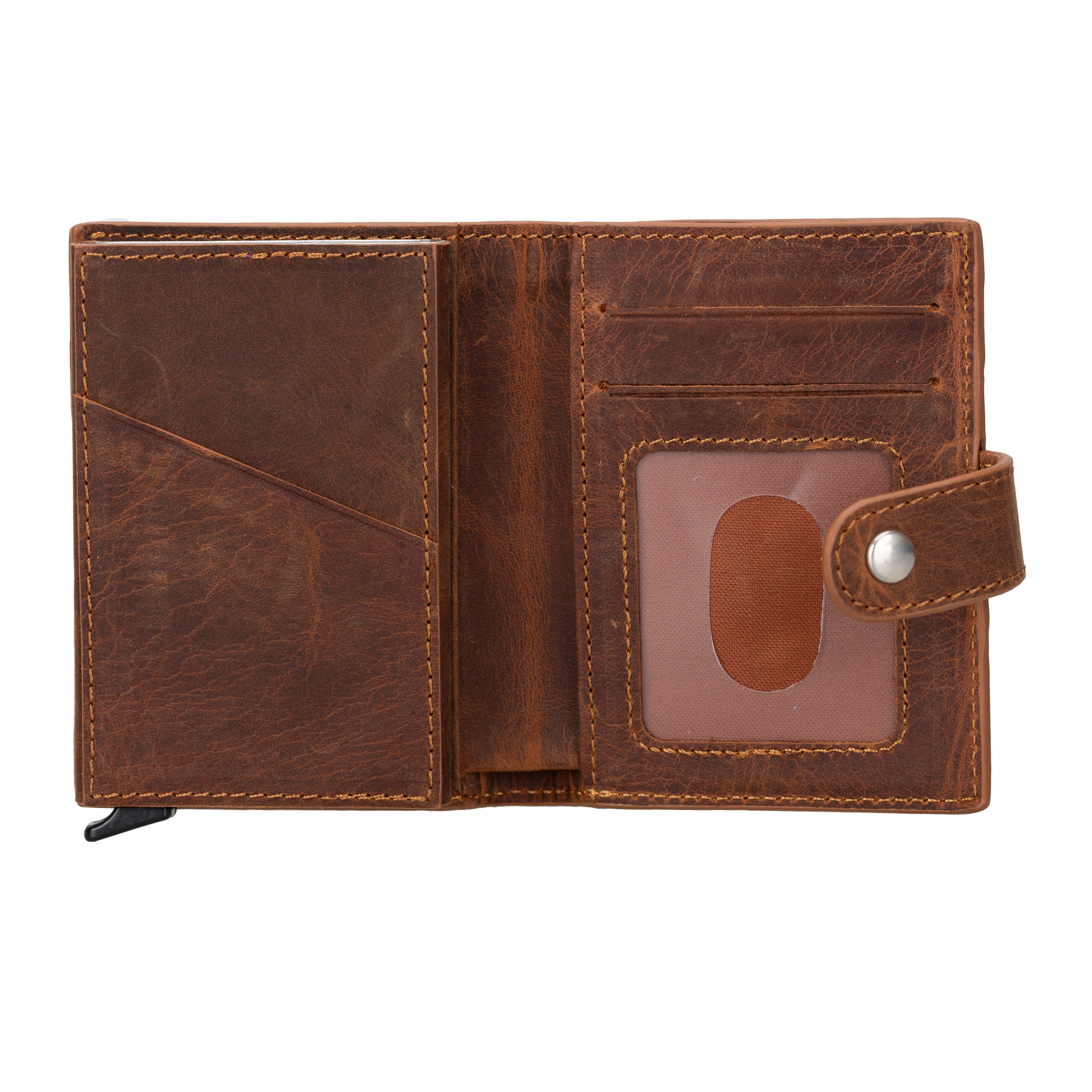 Palertag Zip Mechanical Leather Card Holder with AirTag Slot - TORONATA - color_