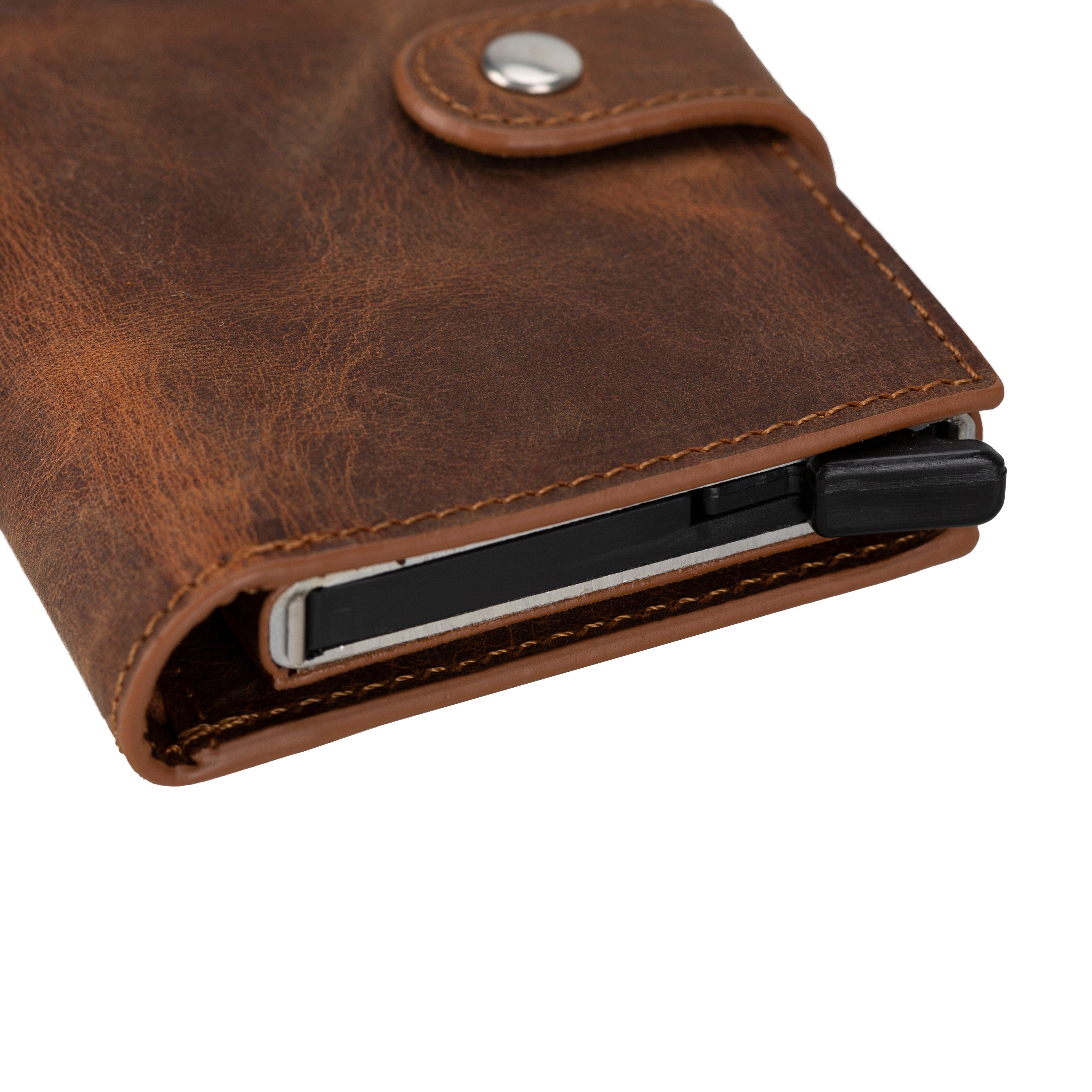 Palertag Zip Mechanical Leather Card Holder with AirTag Slot - TORONATA - color_