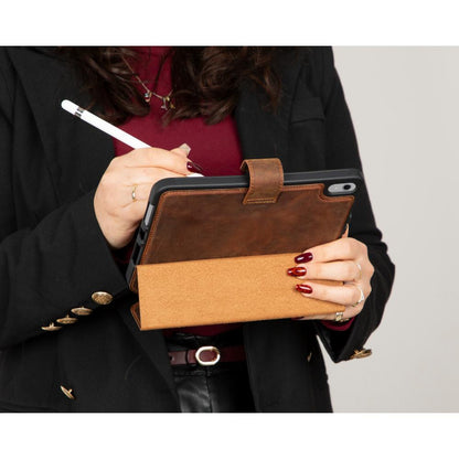 Trigon Leather iPad Mini (2024) Case - TORONATA - color_ Brown