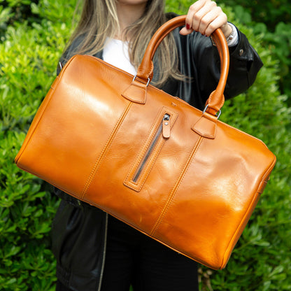 Atmore Leather Duffle Bag - TORONATA - color_tan
