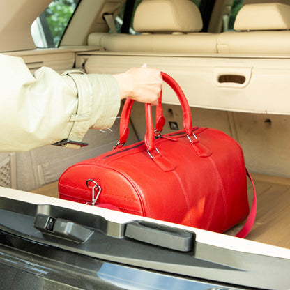 Atmore Leather Duffle Bag - TORONATA - color_red