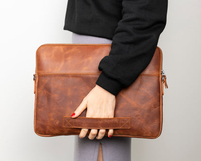Awe Leather Laptop / Tablet Sleeve - TORONATA - color_