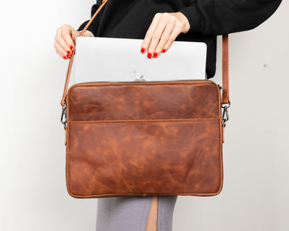 Awe Leather Laptop / Tablet Sleeve - TORONATA - color_