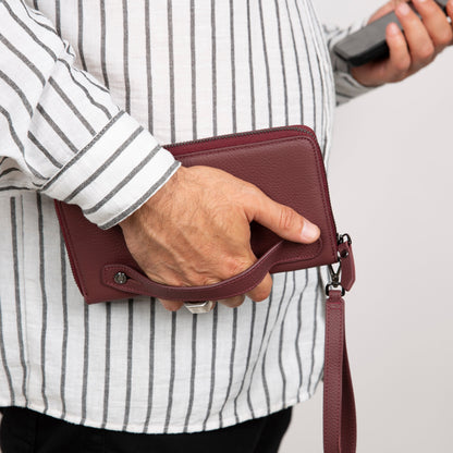 Anchorage Leather Wallet – Phone Holder & 12 Card Slots 