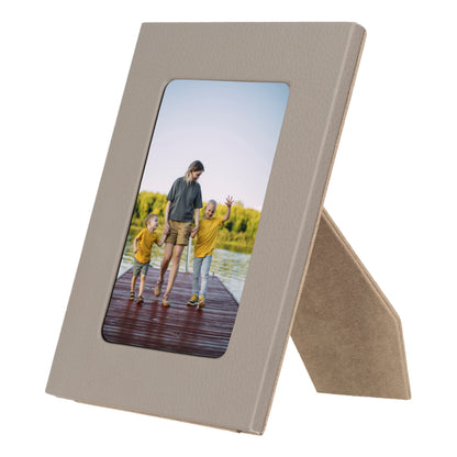 Live Leather Photo Frame - TORONATA - color_ Sandy Brown
