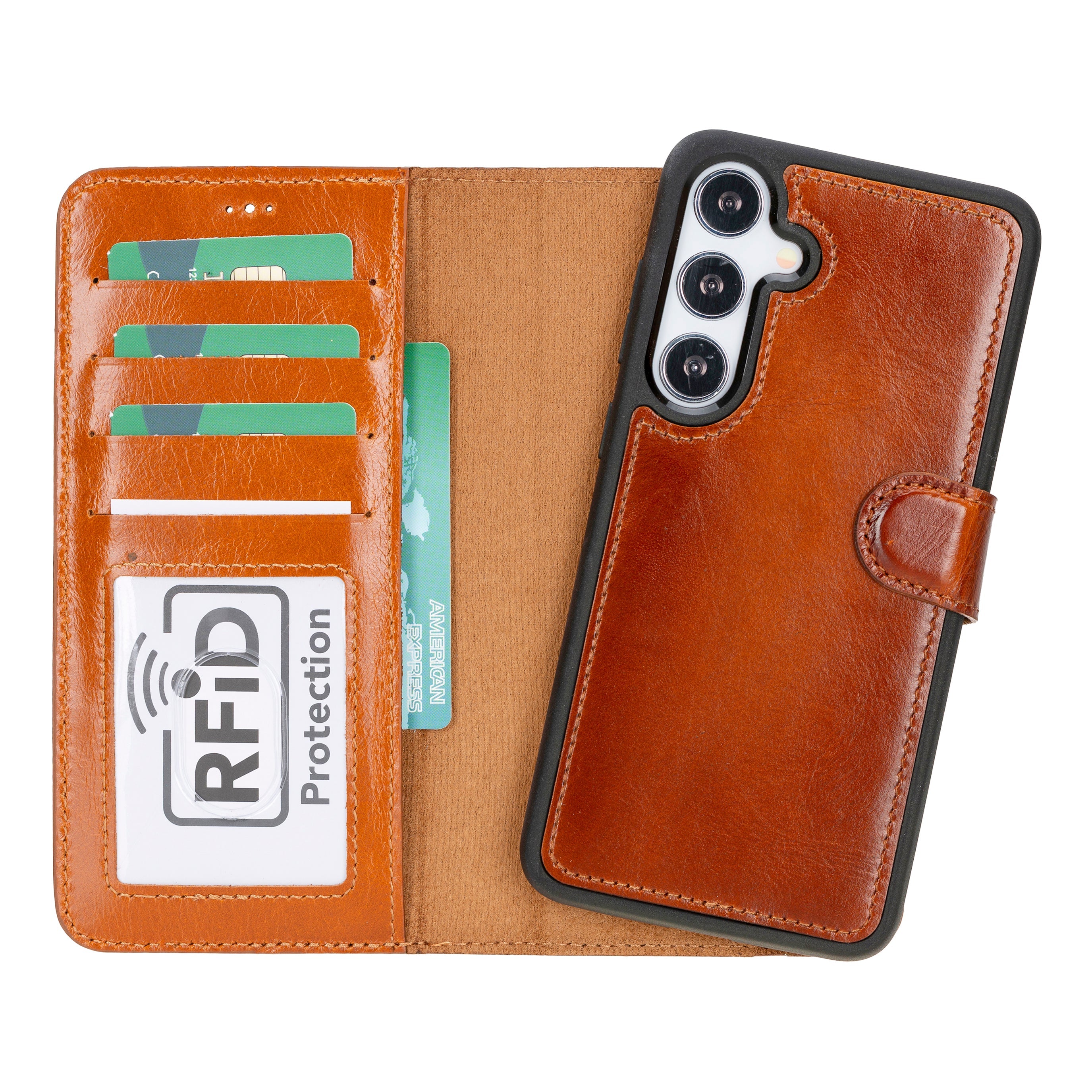 Magic Samsung Galaxy S24 Ultra Leather Detachable Wallet Case - TORONATA - color_