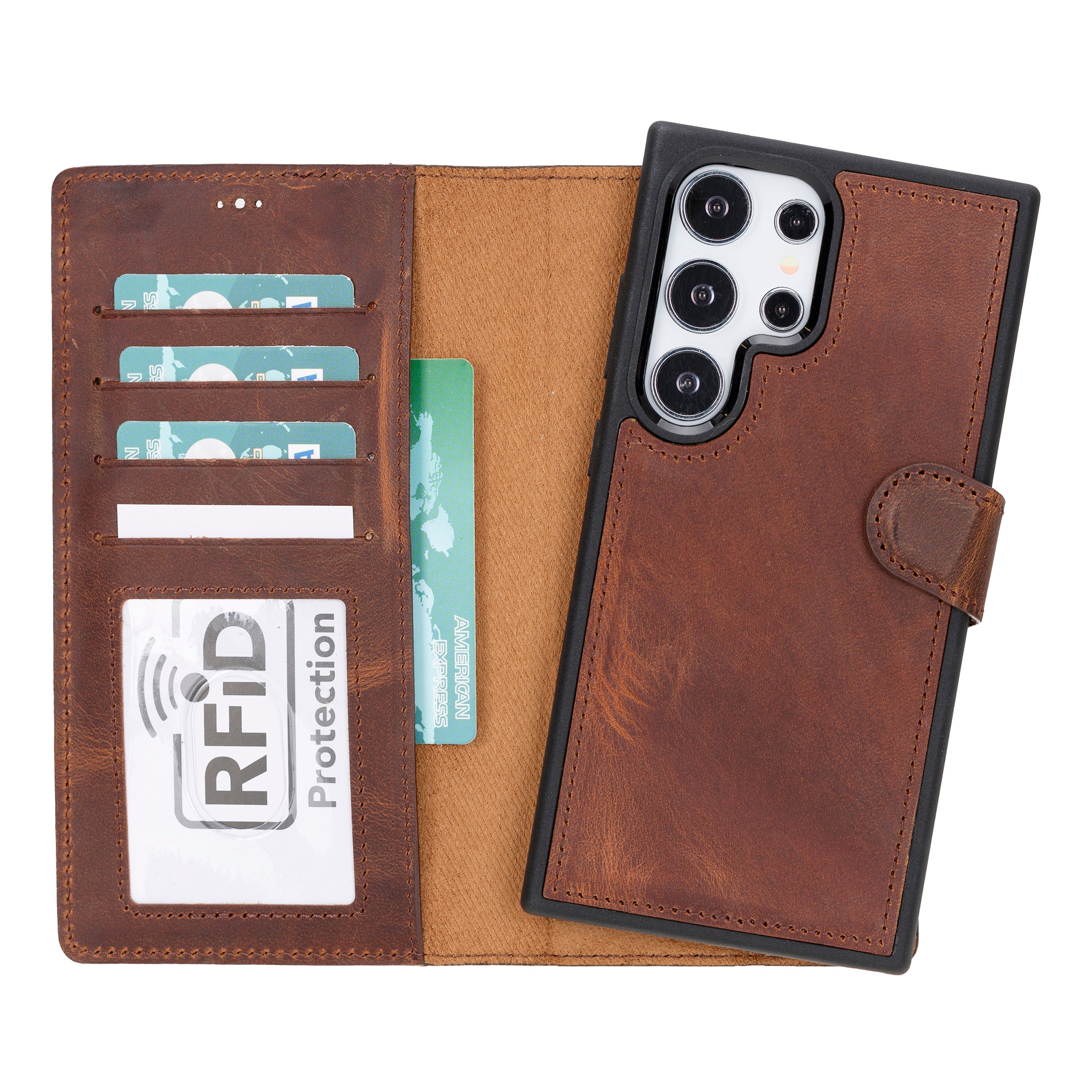 Magic Samsung Galaxy S24 Plus Leather Detachable Wallet Case - TORONATA - color_