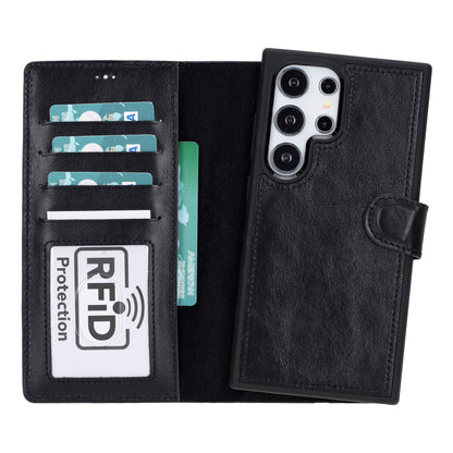 Magic Samsung Galaxy S24 Ultra Leather Detachable Wallet Case - TORONATA - color_