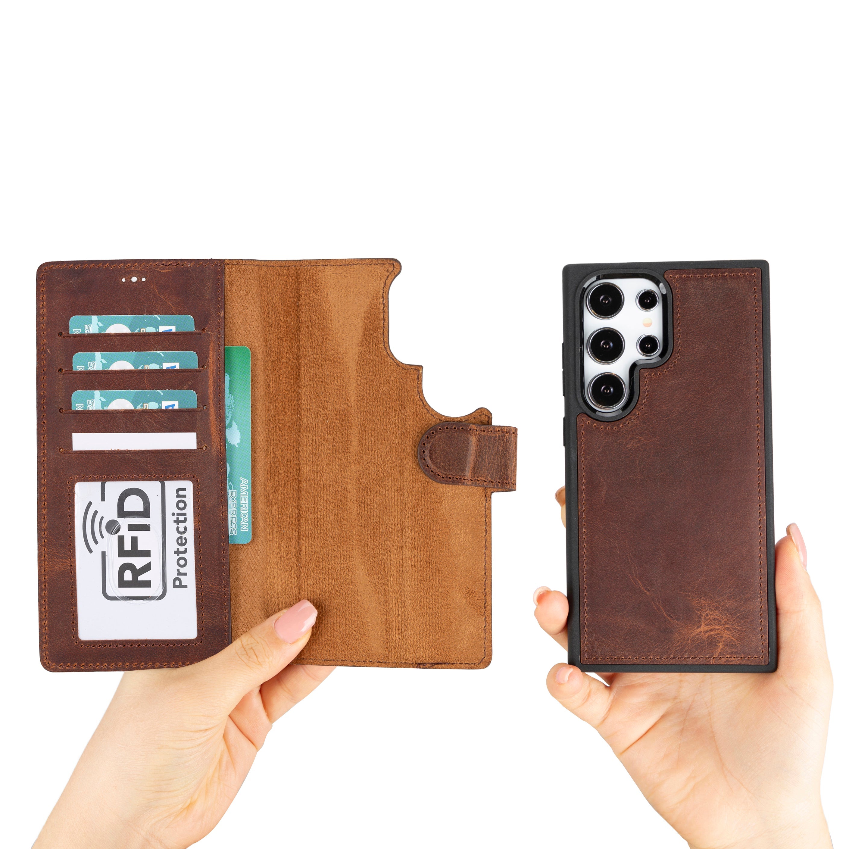 Magic Samsung Galaxy S24 Plus Leather Detachable Wallet Case - TORONATA - color_