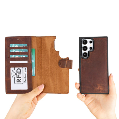 Magic Samsung Galaxy S24 Plus Leather Detachable Wallet Case - TORONATA - color_